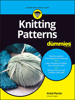 cover image of Knitting Patterns For Dummies